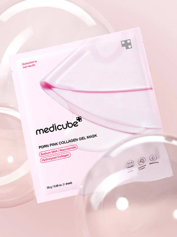 medicube PDRN Pink Collagen Gel Mask 28g (1 BOX / 4 PCS)