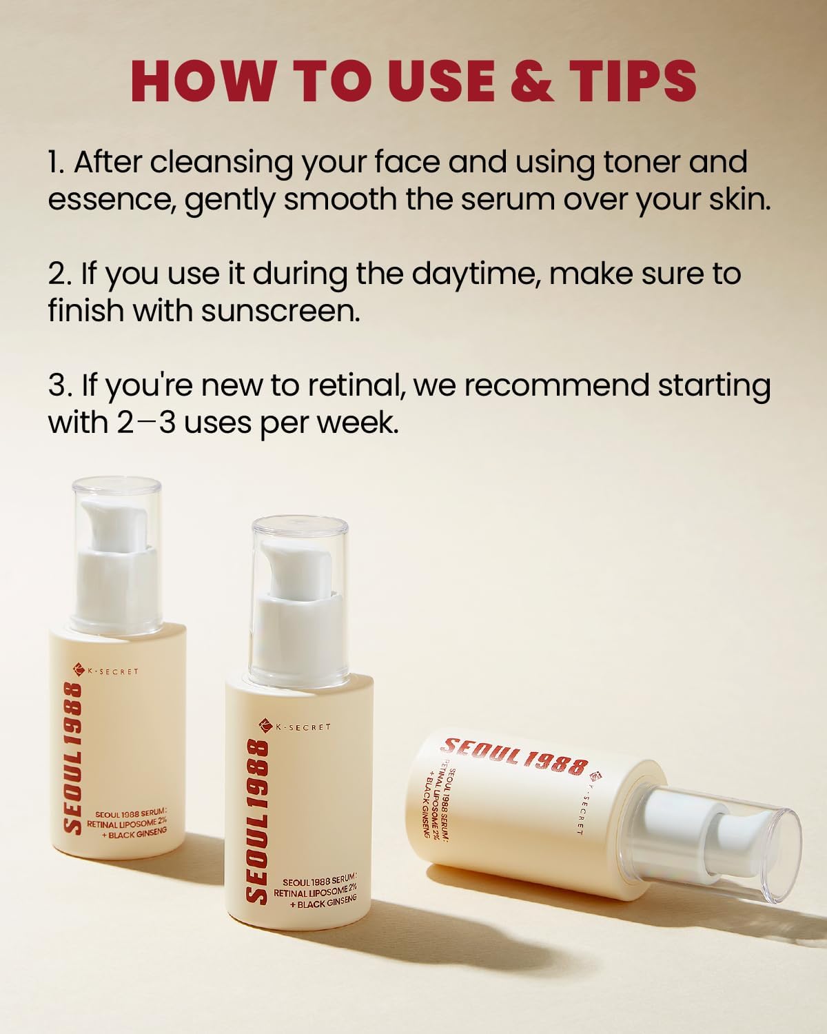 K-SECRET SEOUL 1988 Retinal Serum 30 ML