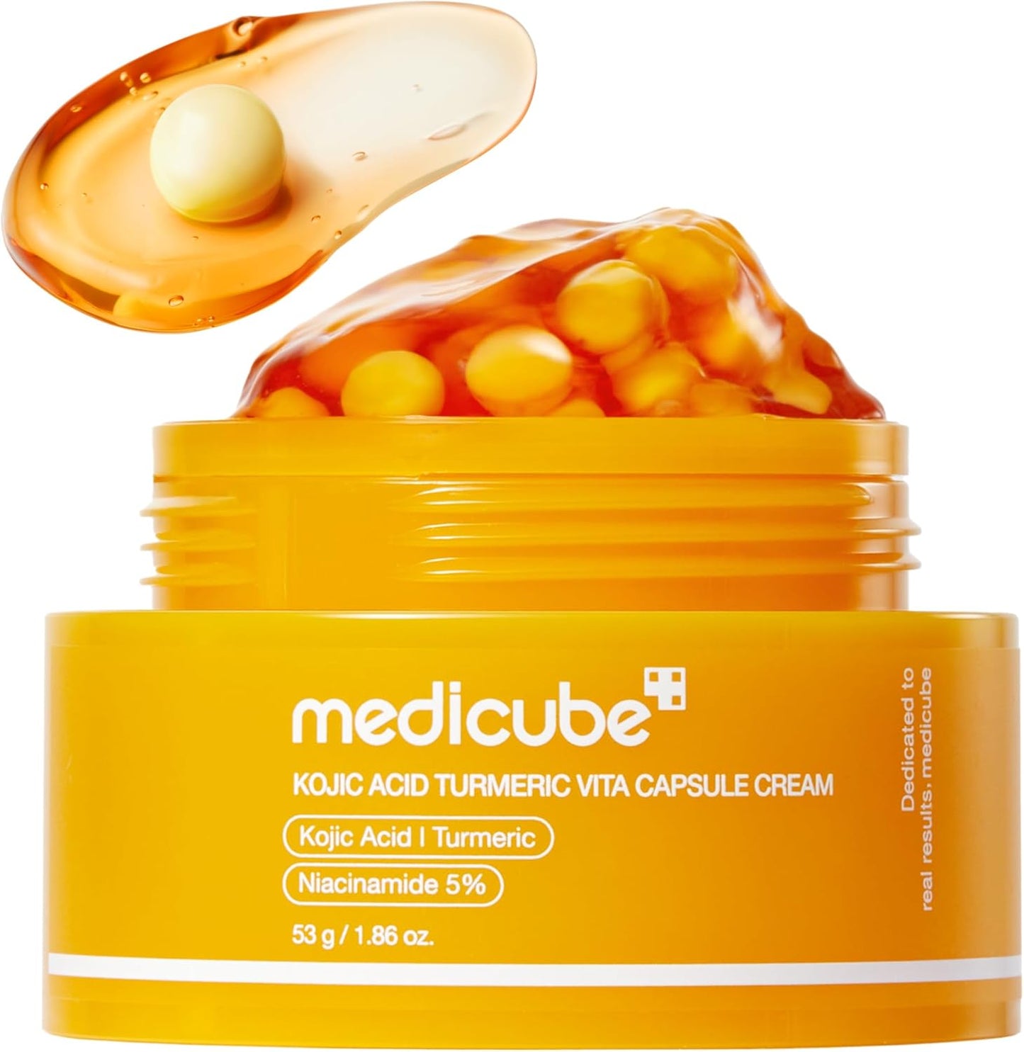 medicube Capsule Cream with Kojic Acid & Turmeric for Uneven Skin Tone | Tone Renewal & Radiance Care for troubled skin | Turmeric, Kojic, Vitamin C | Korean Skincare, 1.86 oz 53g