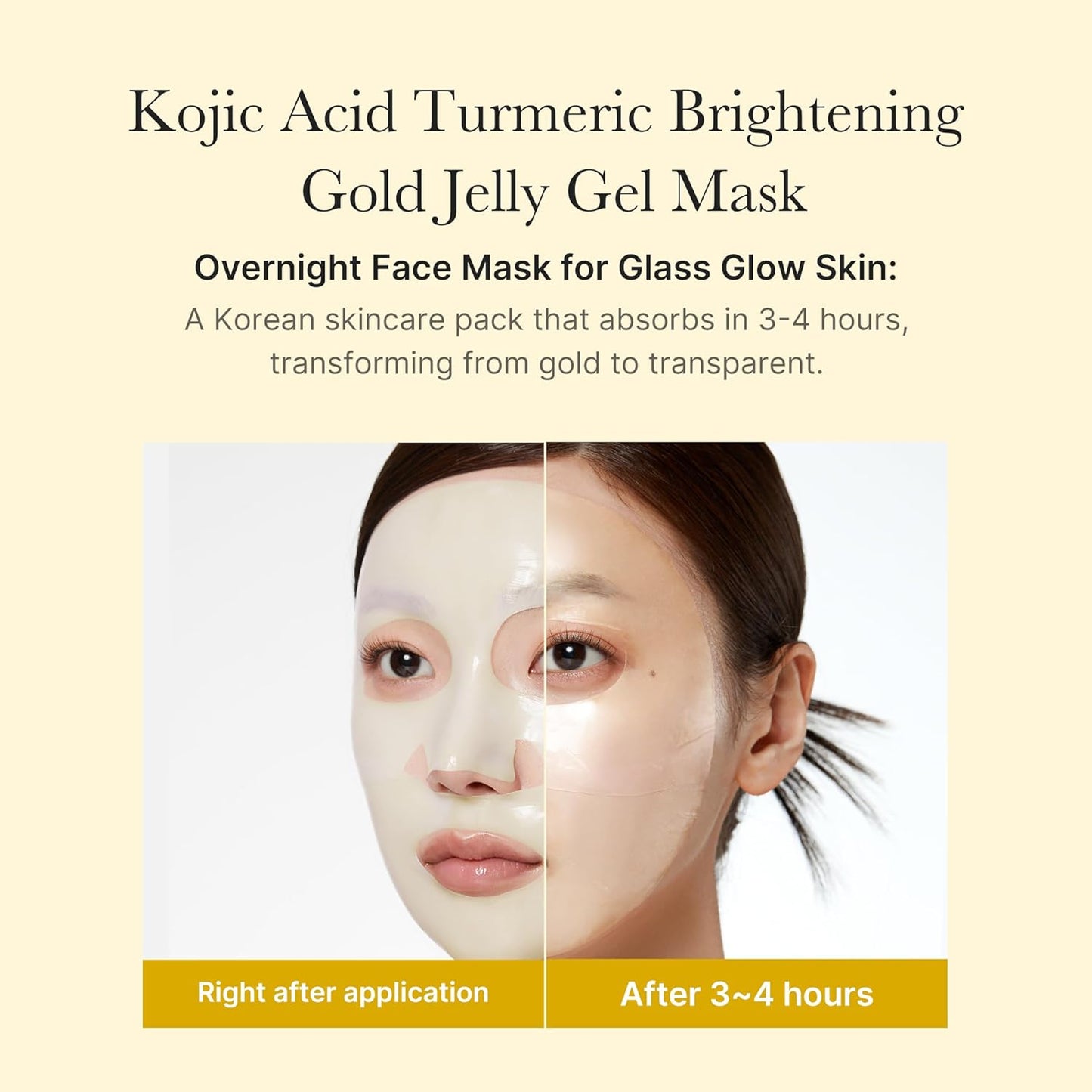 medicube Kojic Acid Turmeric Brightening Gold Jelly Gel Mask