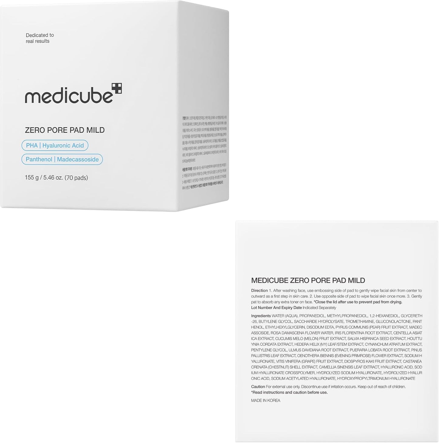 medicube Zero Pore Mild Pad 70 pads