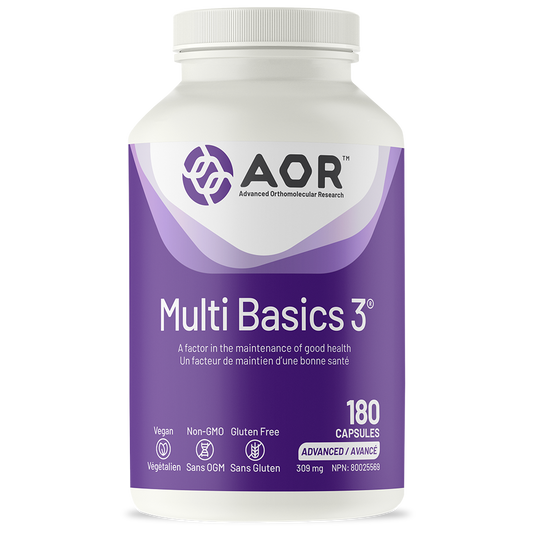 AOR Multi Basics 3 309mg, 180 Caps, 60-Day Supply