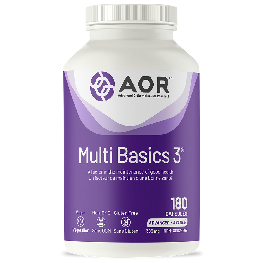 AOR Multi Basics 3 309mg, 180 Caps, 60-Day Supply
